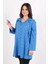 10445 Kadın Fermuarlı Kapüşonlu Tunik Ss 1