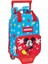 TLP Brands Tekerlekli Okul Sırt Çantası Mickey Mouse Clubhouse Fantastik Mavi Kırmızı 20 x 28 x 8 cm (Yurt Dışından) 1