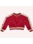 Kız Çocuk Kolları Parça Detaylı Kırmızı Sweatshirt 3