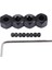 4 Adet 5mm Ila 12MM Metal Birleştirici Tekerlek Göbeği Altıgen Adaptör Wpl D12 C14 C24 B14 B16 Mn D90 D91 Rc Araba Yükseltme Parçaları, Siyah (Yurt Dışından) 4