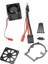 Metal Soğutma Fanı Motor Isı Emici 1/8 Traxxas Kızak Rc Araba Yükseltme Parçaları Aksesuarları, Siyah (Yurt Dışından) 1