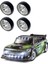 26.5mm Sert Sürüklenme Metal Jant Lastik Lastikleri Wltoys 284131 K969 K979 K989 Kyosho Mini-Z 1/28 Rc Araba Parçaları, Gümüş (Yurt Dışından) 4
