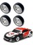 26.5mm Sert Sürüklenme Metal Jant Lastik Lastikleri Wltoys 284131 K969 K979 K989 Kyosho Mini-Z 1/28 Rc Araba Parçaları, Gümüş (Yurt Dışından) 5