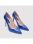 Kadın Stiletto [060061] , Mavi Rugan, 36 4