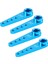 4 Adet 37MM 25T Metal Uzatma Direksiyon Servo Kol Boynuz Rc Araba Paletli Parçaları Için, Mavi (Yurt Dışından) 1