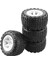 4 Adet 104MM Kauçuk Jant Lastikleri Lastik 12MM Hex Mjx Hyper Go H16 16207 16208 16209 16210 1/16 Rc Araba Yükseltme Parçaları, 1 (Yurt Dışından) 5