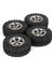 4 Adet 52MM Lastikler 1.0 Inç Naylon 5-Konuşmacı Beadlock Tekerlek Jantları Seti 1/24 Rc Paletli Araba Eksenel SCX24 Fms FCX24 ENDURO24,3 (Yurt Dışından) 5