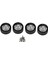 Adet Metal 1.9 Inç Beadlock Jant Hub 1/10 Rc Paletli Araba Eksenel SCX10 90046 Traxxas Trx4 RC4WD D90 D110, Gümüş 12 Küçük Delik (Yurt Dışından) 1