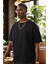 Unisex Bisiklet Yaka 2 Iplik Basic Oversize Penye Tişört 1009 1