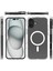 Apple iPhone 16 Uyumlu Şeffaf Wireless Şarj Destekli Sert Silikon Tcs Kılıf Kapak 3
