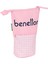 Kalemlik Kılıfı Benetton Vichy Pembe (8 x 19 x 6 Cm) (Yurt Dışından) 1