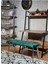 Krom Metal Yeşil Oturaklı Sivriltme Ayaklı Babyface Puf & Bench & Oturak 4