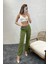 Kadın Kargo Cep Gabardin Kadın Pantolon 1084 4