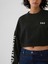 Kadın Siyah Gap Logo Vintage Soft Crop Sweatshirt 3