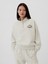 Kadın Gri Oversized Gap Logo Çeyrek Yaka Sweatshirt 1