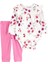 Kız Bebek Body Pantolon Set 2'li Paket 1