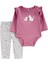 Kız Bebek Body Pantolon Set 2'li Paket 1