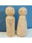 5/10 Boş Ahşap Mandal Insanlar Şekiller Ğı Pasta Üstü 6cm (Yurt Dışından) 3