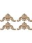 4 Ahşap Aplikler ve Onlays Süsleme Gardırop Dolap 10CMX10CMX0.8CM (Yurt Dışından) 1