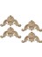 4 Ahşap Aplikler ve Onlays Süsleme Gardırop Dolap 10CMX10CMX0.8CM (Yurt Dışından) 3