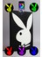 Playboy - Rgb Led Işıklı 3 Boyutlu Tabela - 13cm X 20cm X 2cm (Bluetooth Kontrollü) 1