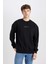 Boxy Fit Bisiklet Yaka Baskılı Sweatshirt V5306AZ24AU 2