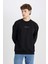 Boxy Fit Bisiklet Yaka Baskılı Sweatshirt V5306AZ24AU 3