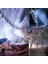 Güneş Enerjili Işıklar 100 LED Dize Peri Açık Hava Noel Aydınlatması Avlu Sokak Bahçe Dekoru 10M Beyaz (Yurt Dışından) 4