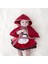 Yenidoğan Yürümeye Başlayan Çocuk Bebek Kız Halter Romper Elbise Kırmızı Pelerin Küçük Başlıklı Kız Kıyafetleri Cosplay KOSTÜMÜ,110 (Yurt Dışından) 3
