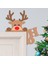 4'lü Paket Gördüğüm Noel Kapı Köşesi Tabela Dekorasyonu, Sanat Duvar Ahşap Heykel Ev Dekorasyonu (Yurt Dışından) 2
