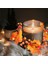 6 Adet Noel Mum Halkaları Çelenk Yapay Meyve Çay Işığı Halkası Şükran Günü Dekorasyonu Için (Yurt Dışından) 3