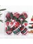 9 Adet Noel Topu Süsleri 3.15 Inç Kontrol Kumaş Sarılı Toplar Dekor Için Kolyeler A (Yurt Dışından) 4