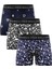 Erkek Karışık Desenli 3’Lü Boxer - 23656 1