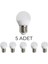 CT-4232 LED Ampul Günışığı 6W E27 Duy - 5’li Paket 1