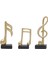 3 I Müzik Notası Heykelleri Heykel Müzik Ü El Sanatları Heykelcik Reçine Müzik Altın (Yurt Dışından) 5