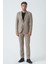 Brighton & Hove T2438 Slim Fit 6 Drop Takım Elbise Bej 5