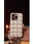 Apple iPhone 15 Pro Max Uyumlu Parlak Kare Kabartmalı Şişme Silikon Kılıf Kapak 2
