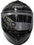 X002 Kapalı Kask Gri-Siyah 1