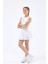 ED2390-05 Tulıp Kloş Dry-Touch Çocuk Spor Etek Şortlu Beyaz - Tenis Dans Yoga 1