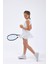 ED2390-05 Tulıp Kloş Dry-Touch Çocuk Spor Etek Şortlu Beyaz - Tenis Dans Yoga 2