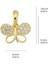 14 Ayar Altın Taşlı Kelebek Kolye Ucu 0,76 gr 2