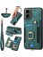 Motorola Moto G 2024 Yeşil Için Retro Halkalı Cüzdan Telefon Kılıfı (Yurt Dışından) 1