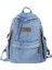 Kadın Erkek Için Denim Sırt Çantası Vintage Grunge Sırt Çantası Mavi Kot Dizüstü Sırt Çantası Seyahat Çalışması Için Retro Sırt Çantası (Mavi, Bir Boyut) (Yurt Dışından) 1
