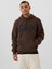 Erkek Kahverengi Gap Logo Sherpa Sweatshirt 1