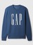 Erkek Mavi Gap Logo Fleece Sweatshirt 2