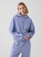 Kadın Mavi Vintage Soft Crop Sweatshirt 1