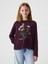 Kız Çocuk Mor Grafikli T-Shirt 1
