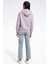 Rı Bl Fleece Hoodıe Lila Kadın Sweatshirt 5