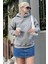 Grimelanj Kapüşonlu Şardonlu Oversize Cepli Sweatshirt MG2206 3