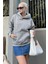 Grimelanj Kapüşonlu Şardonlu Oversize Cepli Sweatshirt MG2206 4